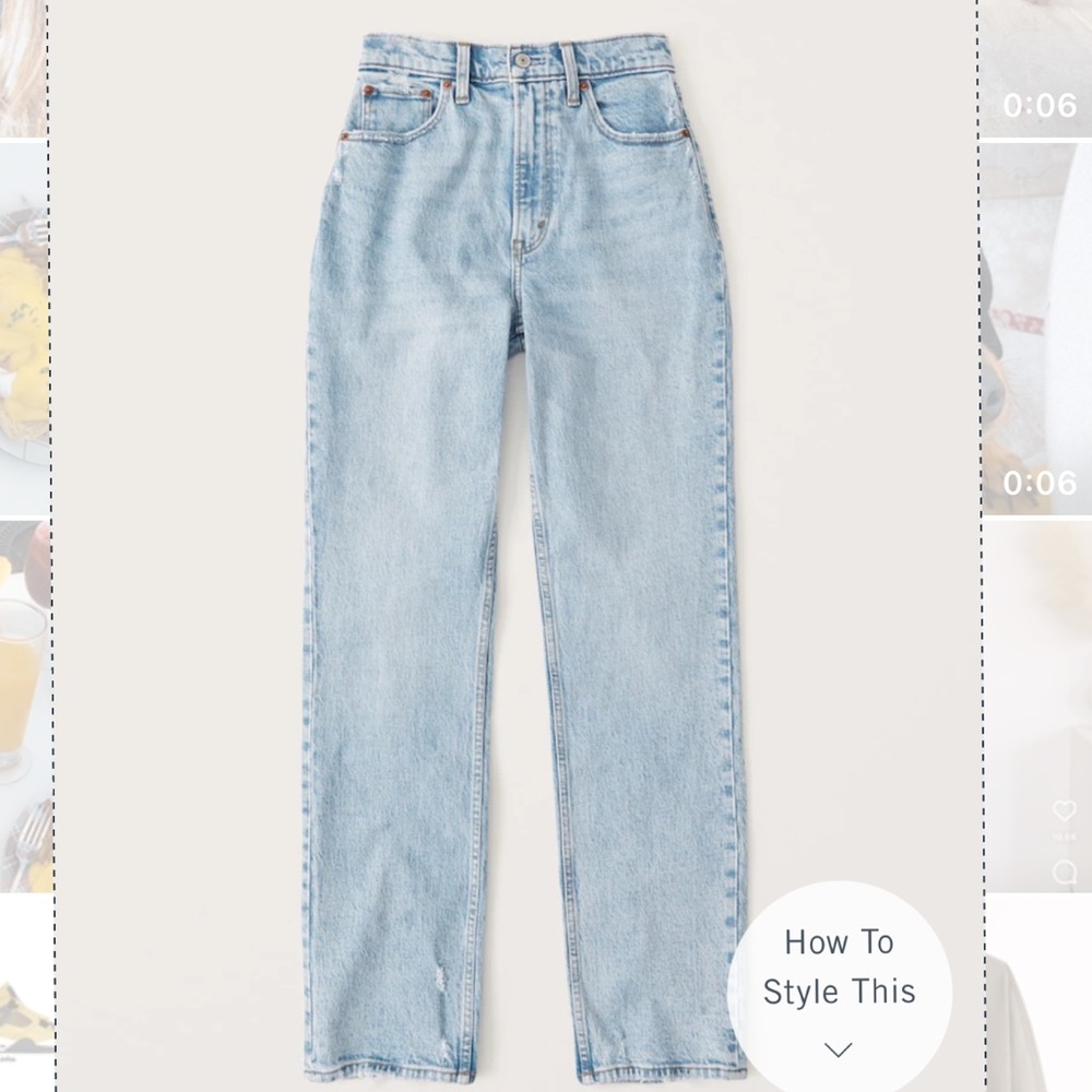 Abercrombie 90s straight jeans